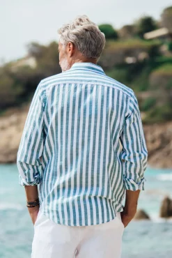 Divin Cotton - Green Stripes